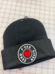 Zero F*cks given Black beanie